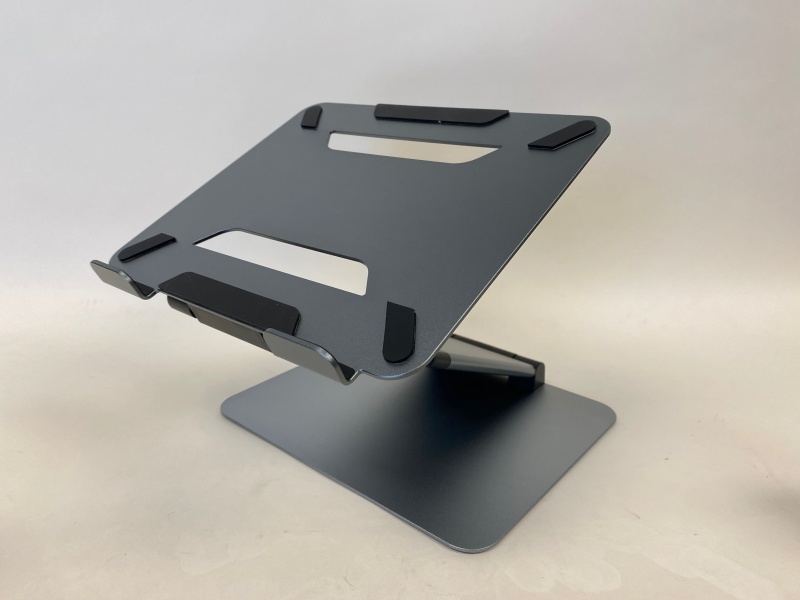 Portable Laptop And Phone Stand Set For Desk With Adjustable Height, Grey