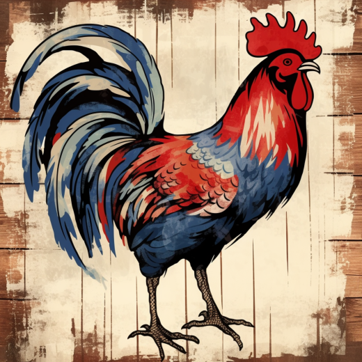 Farm Rooster Cock Metal Sign: A Made in USA Holiday Decor Essential