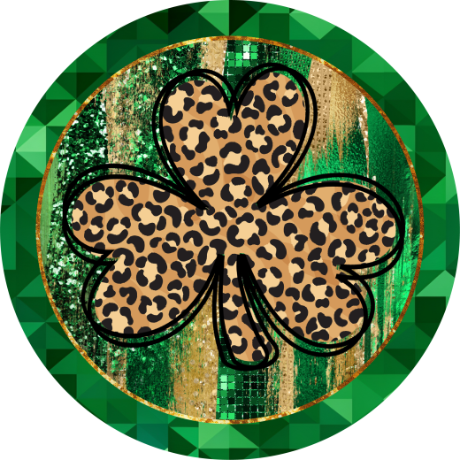 Clover Leaf St. Patrick's Day Metal Sign - Made In USA - Bbcrafts