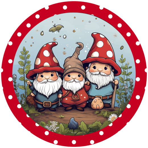 Gnome's Family Metal Sign: Elevate Your Holiday Decor with Festive Elegance