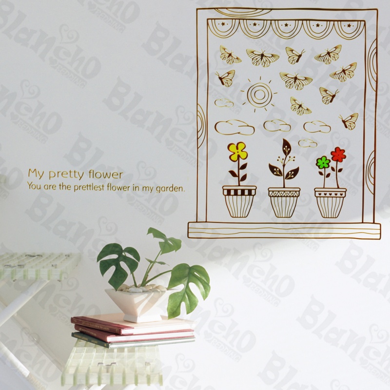 The Scene Of Window Outside - Wall Decals Stickers Appliques Home déCor