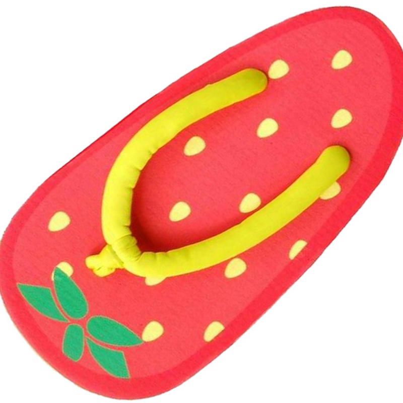 Yummy Strawberry Womens Flip Flops