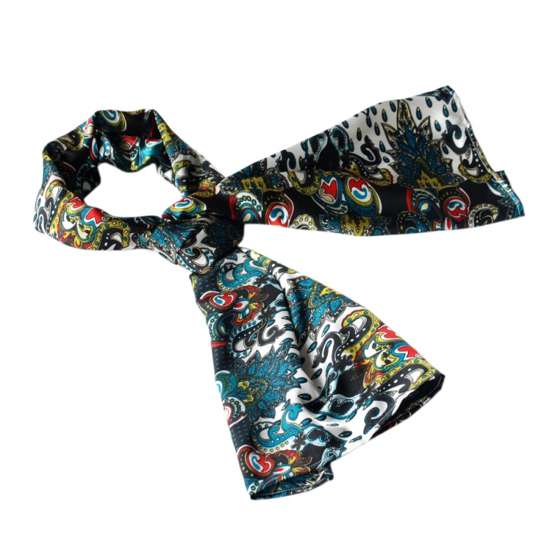 -Blancho Sea Green Distinctive Stylish Paisley Pattern Fashion Soft Natural Silky Scarf/Wrap/Shawl
