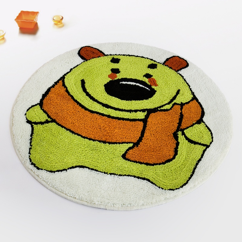 Kids Room Rugs - Green Bear