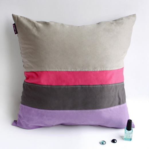Onitiva Knitted Fabric Patch Work Pillow Cushion Floor Cushion - Adonis