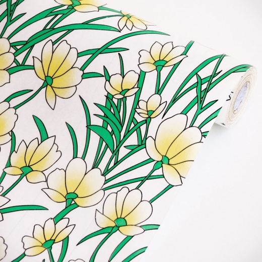 Yellow Cymbidium Self-Adhesive Printed Window Film Home Decor