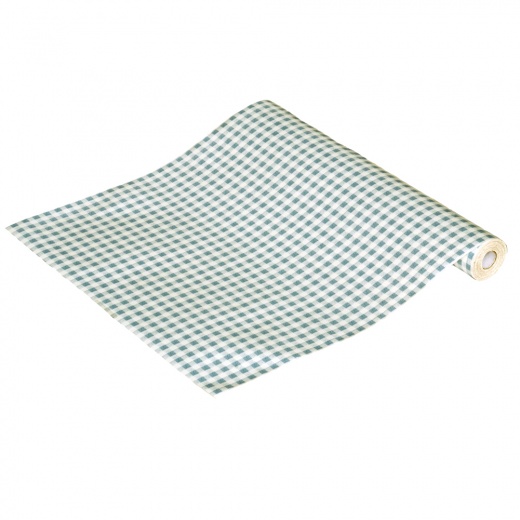 Fresh Mint Plaid - Self-Adhesive Wallpaper Home Decor