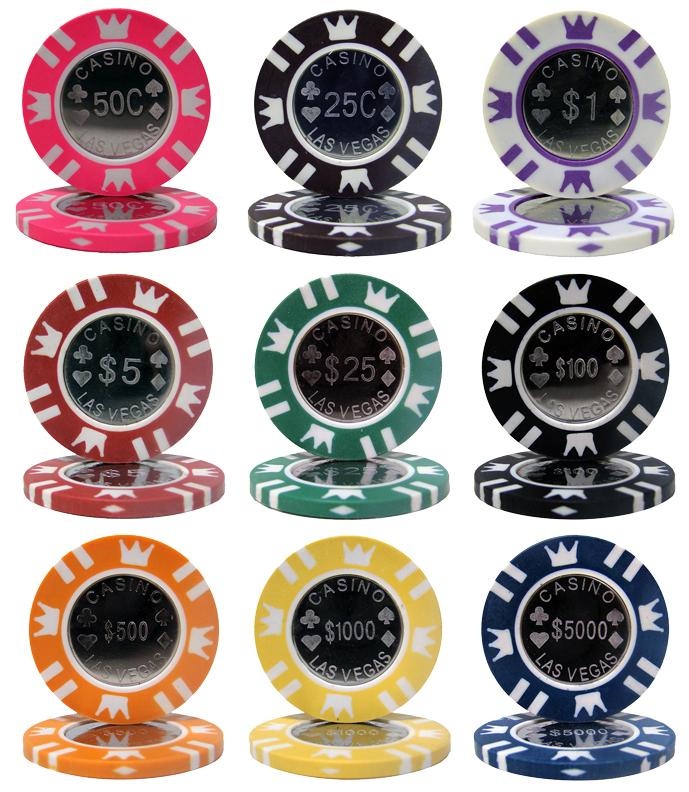Coin Inlay 15 Gram Poker Chips Sample