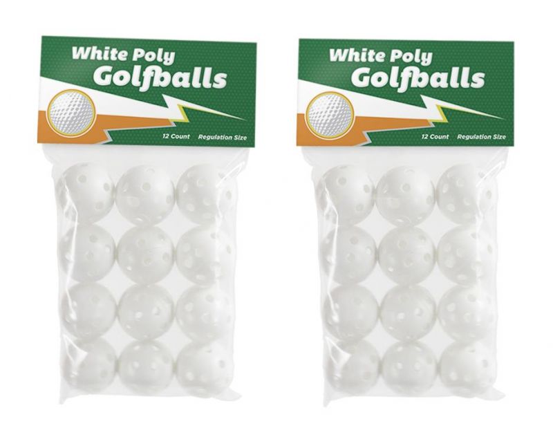Golf Size Wiffle Balls - Pack Of 24