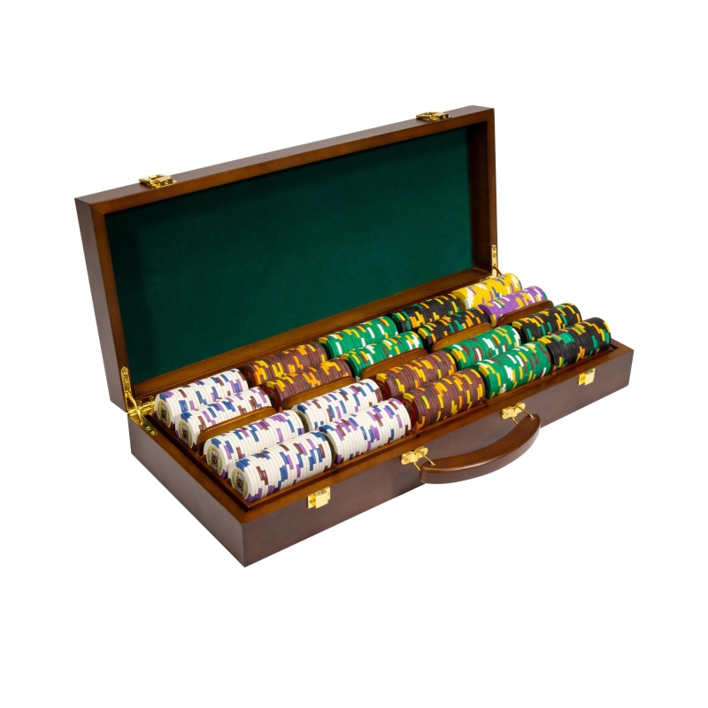 500 Ct - Pre-Packaged - Kings Casino 14 G - Walnut Case