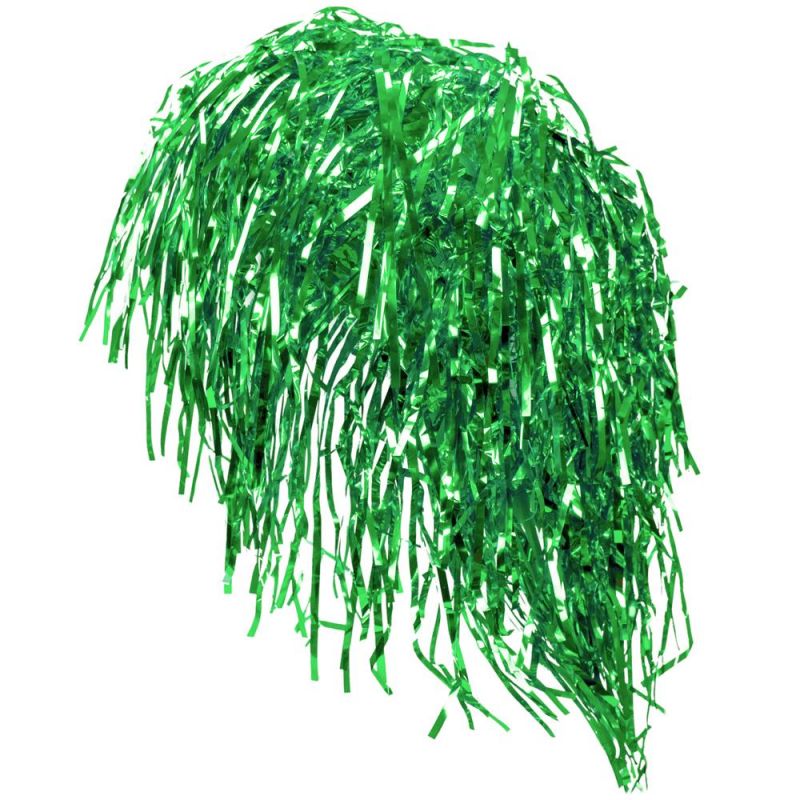 Tinsel Wigs 6-Pack, Green