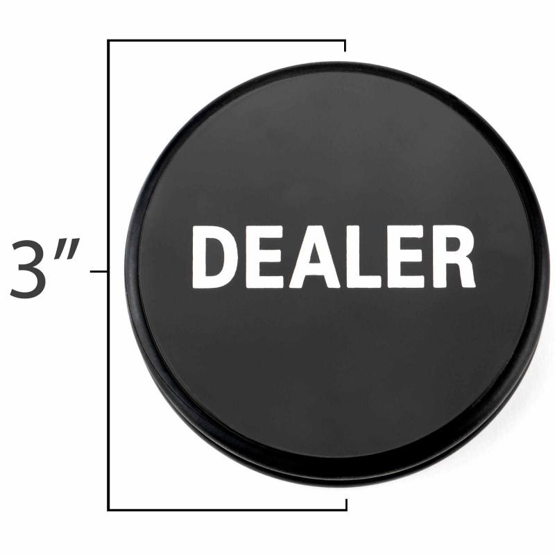 2-Sided Dealer Button Poker Buck 3 Inches