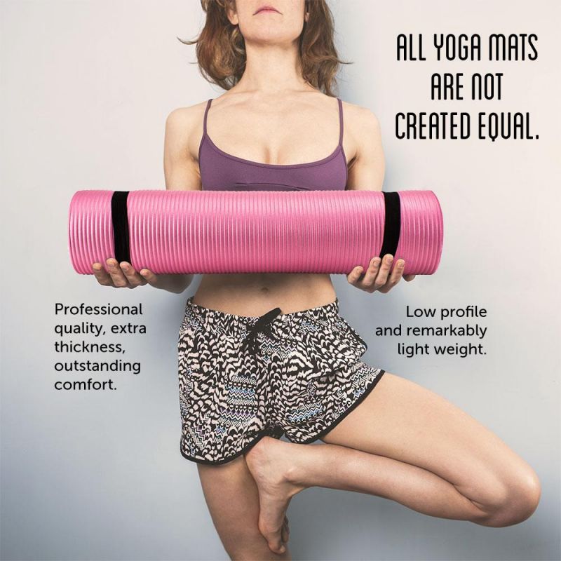 3/8-Inch (8Mm) Professional Yoga Mat - Pink
