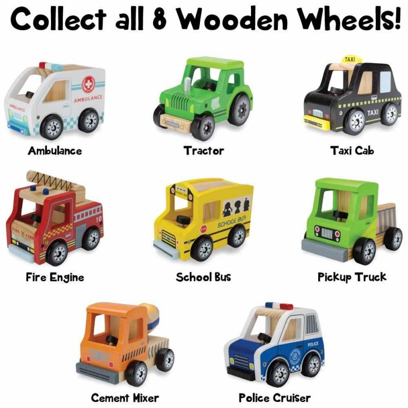 Wooden Wheels Pickup Truck