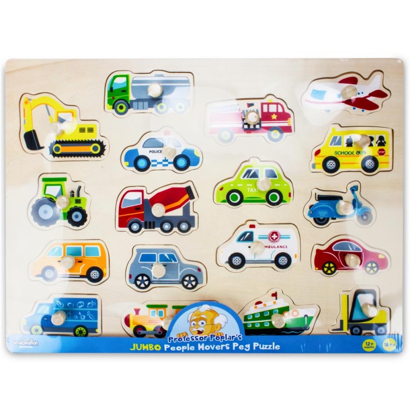 Jumbo People Movers Peg Puzzle