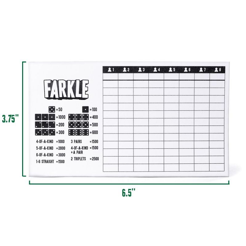Farkle Scorecards, 75 Sheets