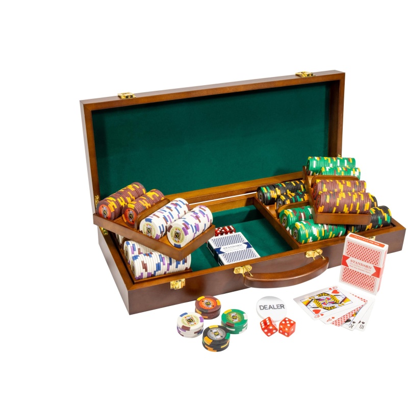 500 Ct - Pre-Packaged - Kings Casino 14 G - Walnut Case