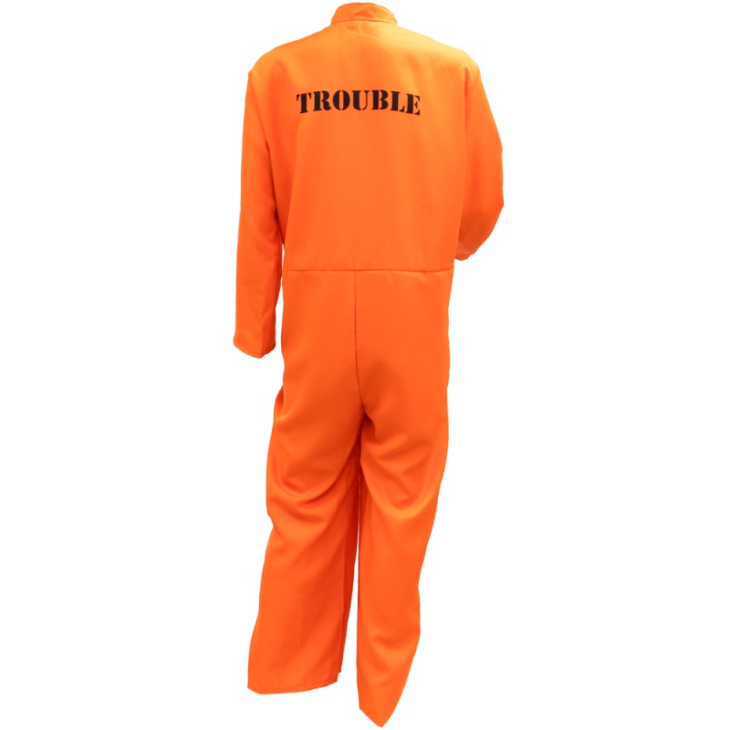 Orange Prisoner Adult Costume