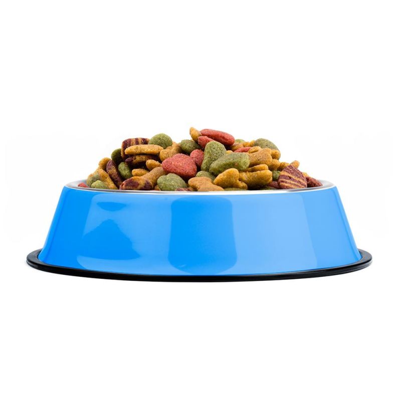 72Oz. Blue Stainless Steel Dog Bowl