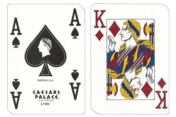 Single Deck Used In Casino Playing Cards - Caesar's Palace