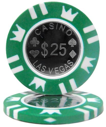 Coin Inlay 15 Gram - $25 Chip (25 Pack)