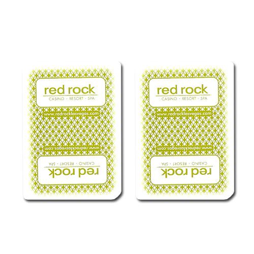 Single Deck Used In Casino Playing Cards - Red Rock