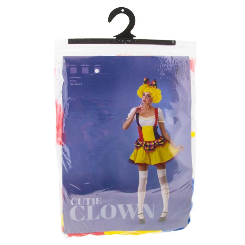 Women's Clown Adult Costume, l