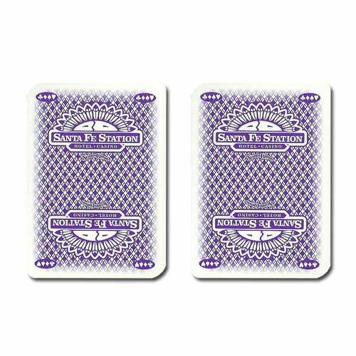 Single Deck Used In Casino Playing Cards - Santa Fe