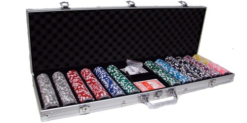 600 Ct. Black Diamond Poker Chip 14 Gram - 9 Denominations