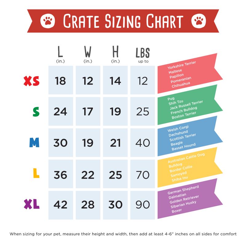 18" Extra Small Folding Metal Pet Crate With Removable Liner