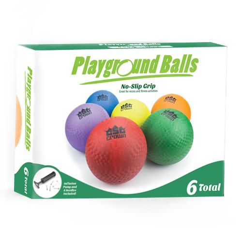Set Of Six (8.5") Playground Balls