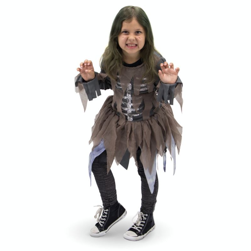 Children's Crazy Zombi Girl Costume, 8-10