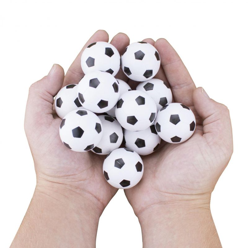 12 Black And White Soccer Style Foosballs