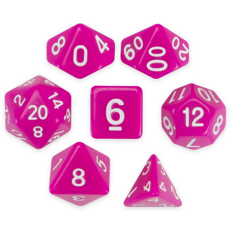 Set Of 7 Polyhedral Dice, Dragonberry