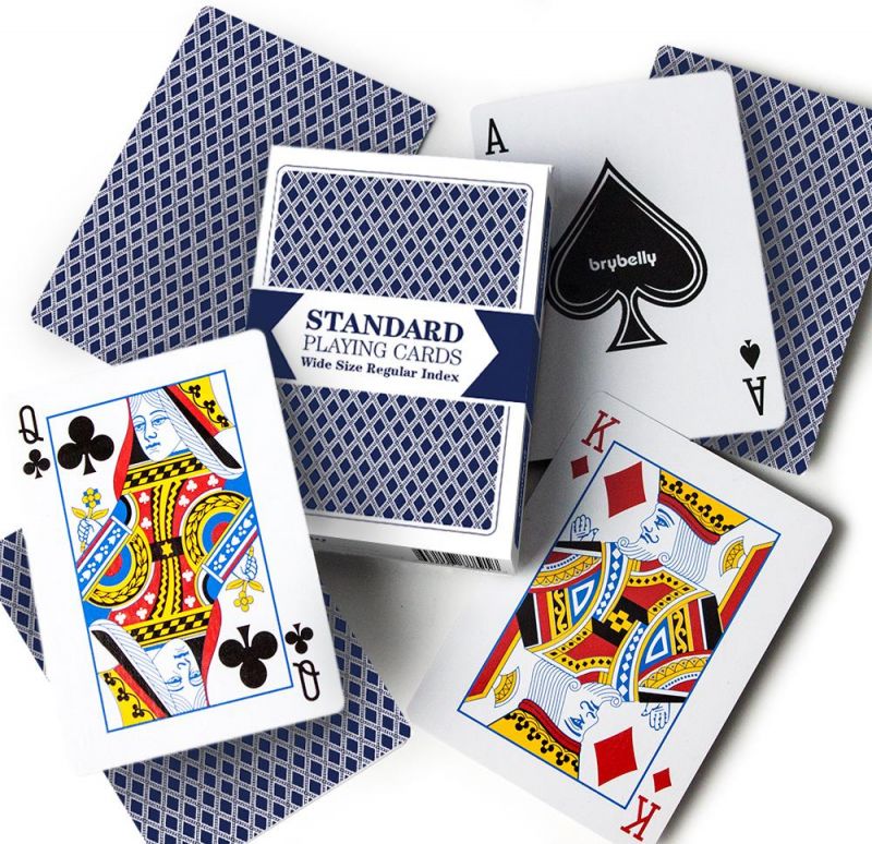 Blue Deck,Brybelly Playing Cards (Wide Size, Standard Index)