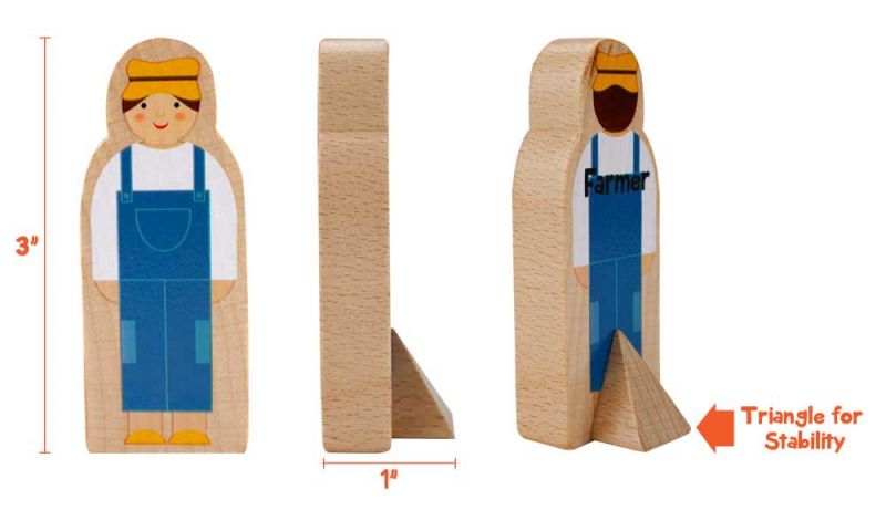 Little Professionals Wooden Character Set