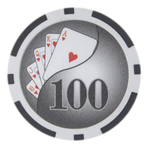 Yin Yang 14-Gram Poker Chips (25-Pack) - Clay Composite $100