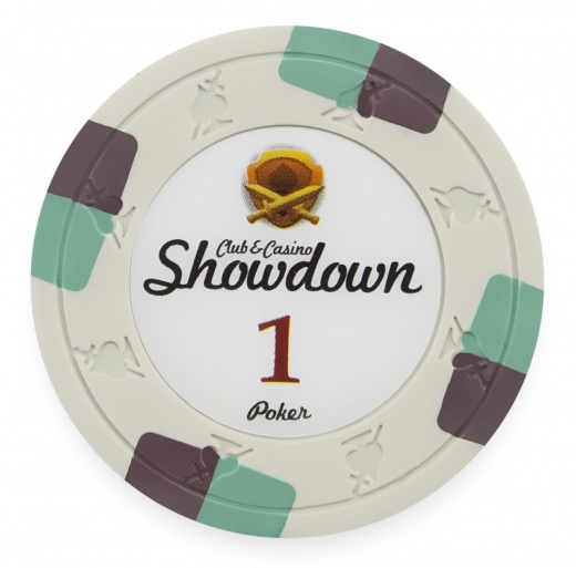 Clay Showdown 13.5 Gram Poker Chips (25 Pack)