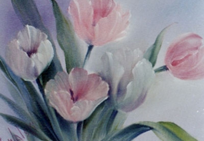 Bob Ross Pastel Tulips