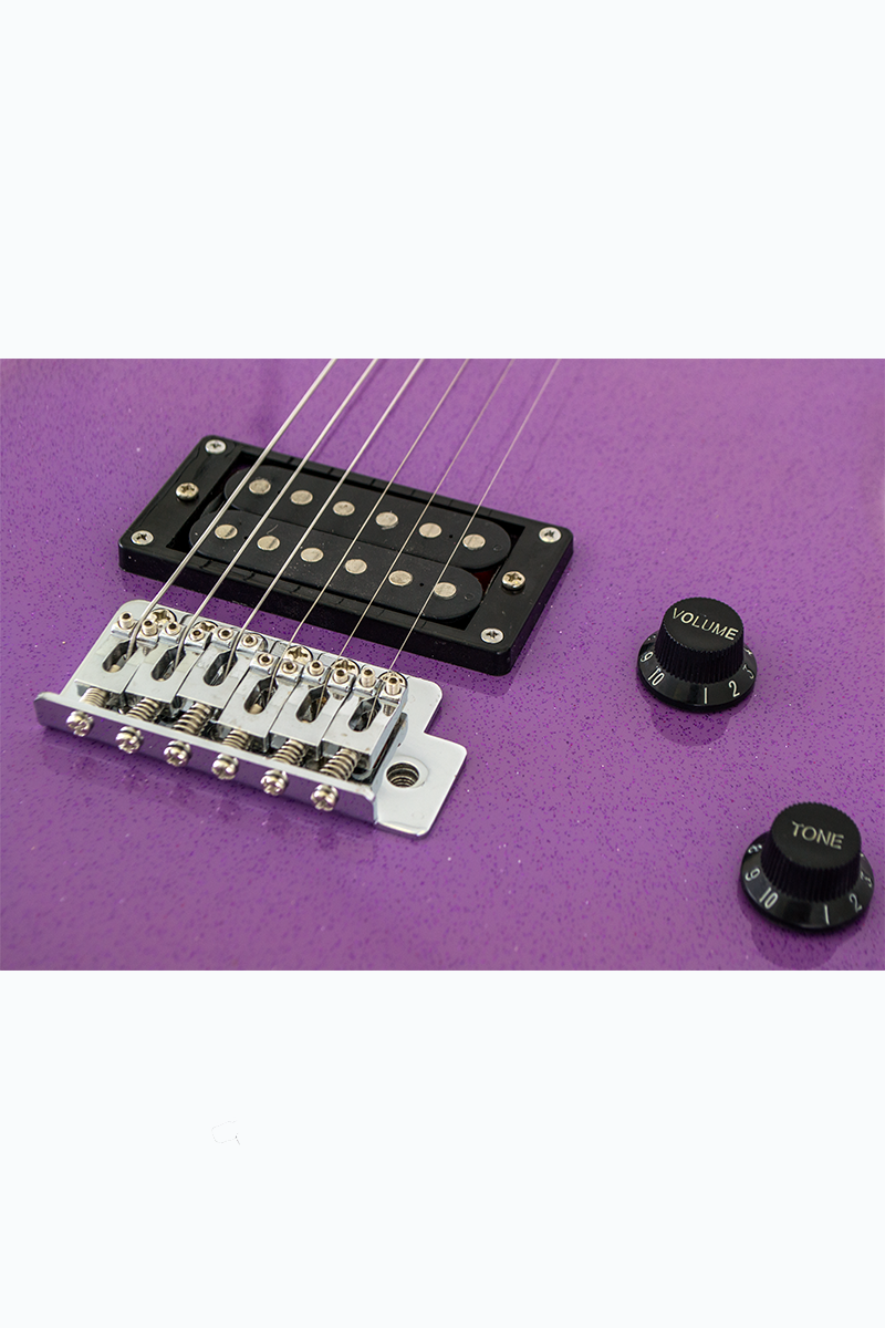 Viper Solid Body Electric Guitar Sparkle Purple
