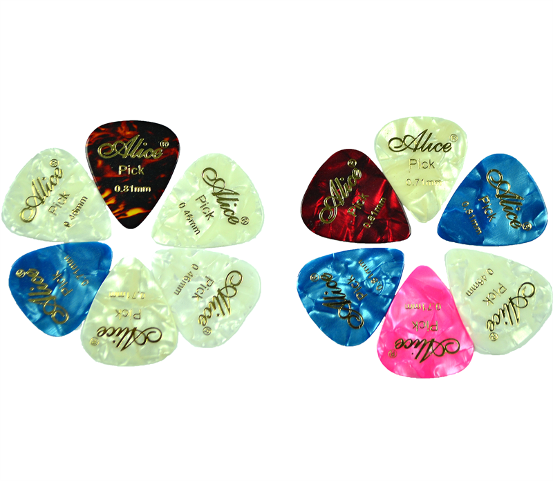 Alice Celluloid Picks-12 Pack