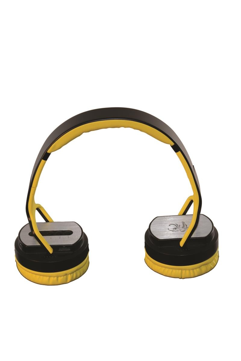 Twist-Out Wireless ​Bluetooth Stereo Speaker & Headphones Yellow