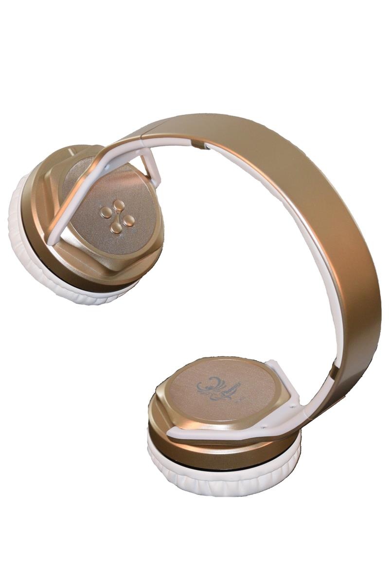 Twist-Out Wireless ​Bluetooth Stereo Speaker & Headphones Gold