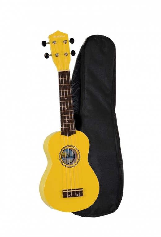 Hula Beach Colorful Ukulele Pineapple Yellow