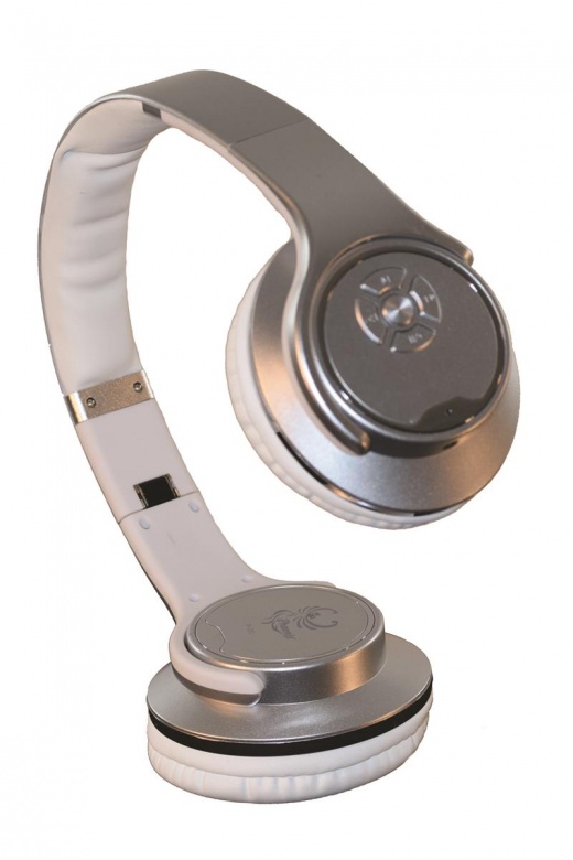Twist-Out Wireless Bluetooth Stereo Speaker & Headphones Silver