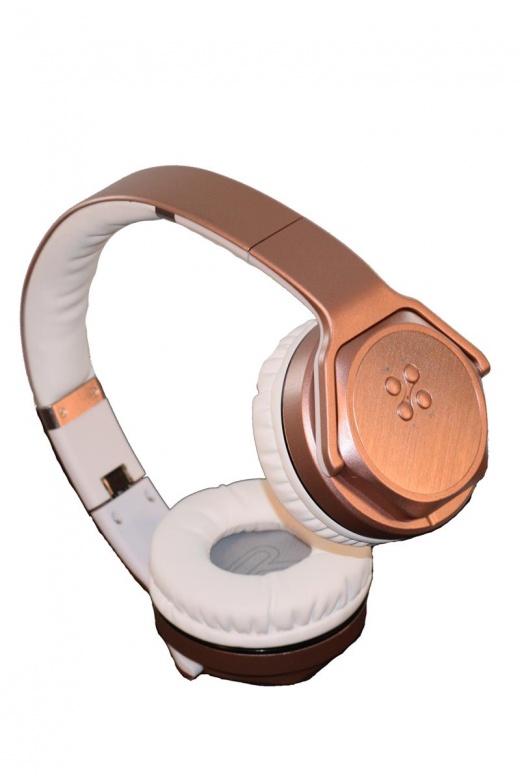 Twist-Out Wireless Bluetooth Stereo Speaker & Headphones Rose Gold