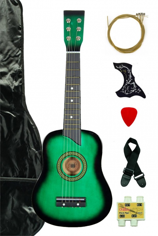 Kids 25 Toy Guitar Green