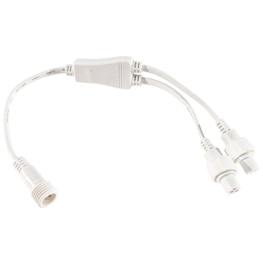 2-Wire 1/2 Inch Compression Rope Light Y Extension (5-Pack) - 18 Inch