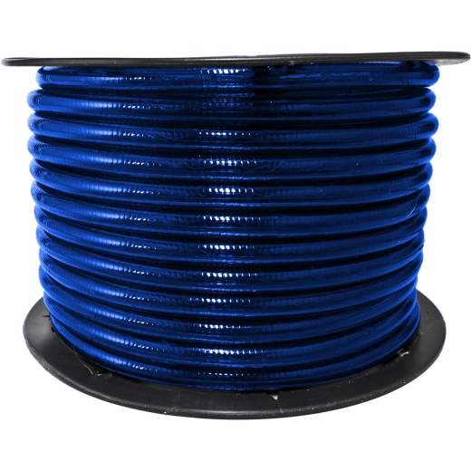 Blue Incandescent Rope Light - 120 Volt - 3/8 Inch - 150 Feet