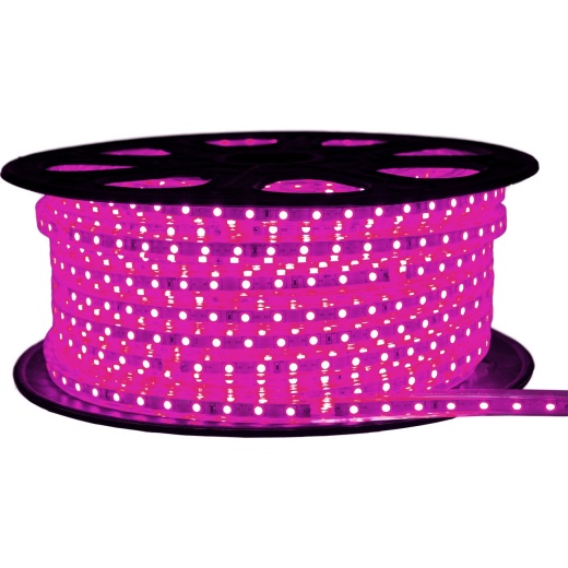 Pink LED Strip Light - 120 Volt High Output (SMD 3528) - 148 Feet